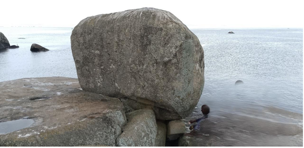 Dancing stone known as Bulebeka located in Nyamanga village